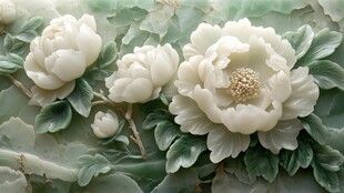 3d立体花卉牡丹