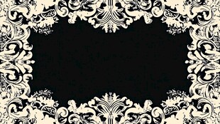 欧式花纹蓝色背板