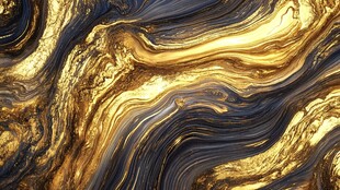 金色抽象流体纹理背景
