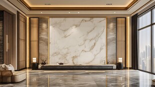 轻奢大理石背景墙