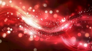 红色科技感光晕背景