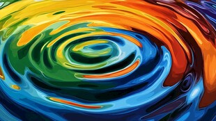 彩色漩涡创意素材