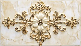 金色奢华浮雕装饰设计
