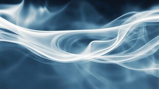 蓝色线条烟雾波浪