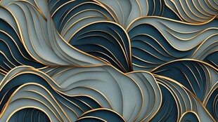 4d金色线条艺术