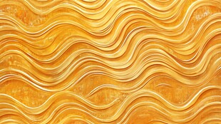 浮雕金色波浪纹