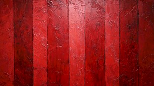 红色木制背景墙