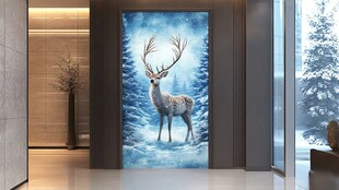 3d麋鹿飞鸟装饰画