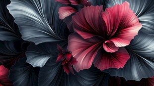 抽象花朵绚丽炫彩背景