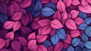 紫红树叶丛背景