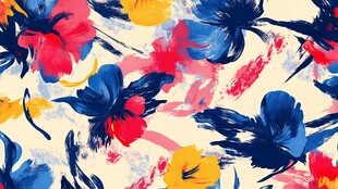 现代花满版花印花绣花