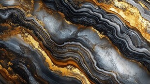 流体大理石金色素材