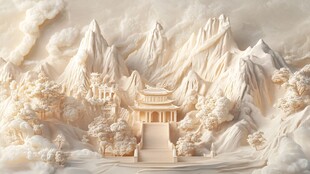 二维半浮雕场景