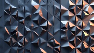 酷炫蓝水晶立体背景