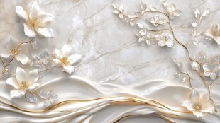 梅花轻奢背景墙