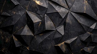 立体几何黑金背景