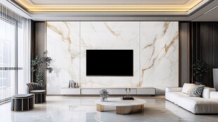 轻奢大理石背景墙