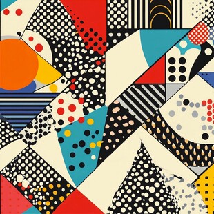 孟菲斯色块拼接