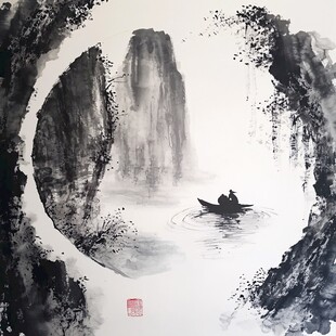 禅水墨画