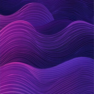 蓝紫色波浪线条
