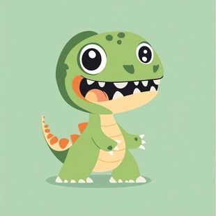 呆萌小恐龙形象
