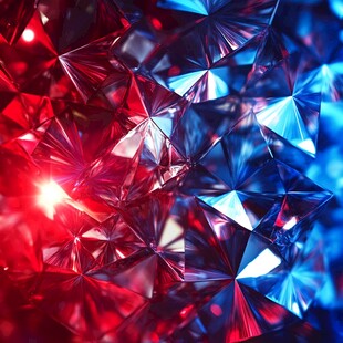红黑立体背景钻石色彩
