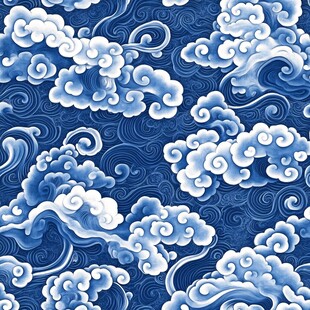 古典云水纹