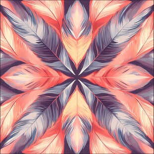 五彩缤纷翅膀花纹