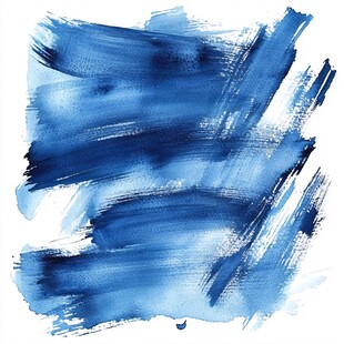 幻彩渐变蓝色笔触