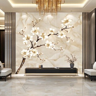 梅花轻奢背景墙