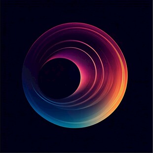 艺术感蓝紫色圆形渐变