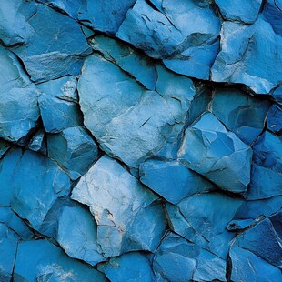 蓝色立体石纹理