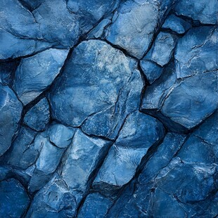 蓝色立体石纹理