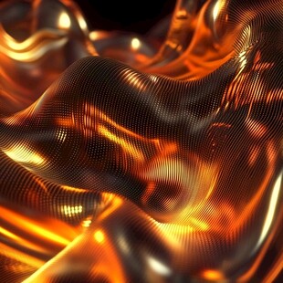 4d金色线条艺术