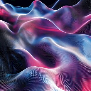 幻彩流体抽象线条背景