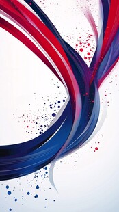 红蓝色动感线条