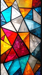 炫彩彩色玻璃背景