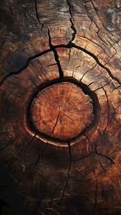 年轮纹理裂木纹
