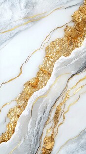 抽象金色线条大理石纹