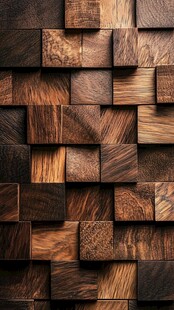 木块背景墙