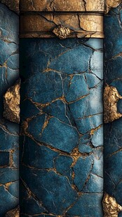 炫酷粗犷矿石裂痕