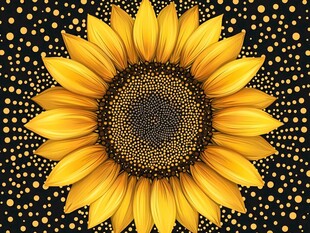 金色向日葵背景