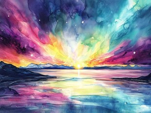 幻彩艺术山水风景