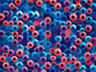 六边形扁平背景