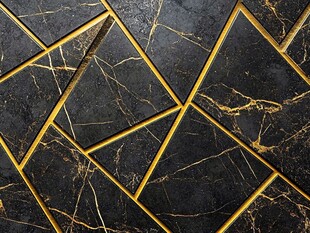 金色网格线条大理石纹