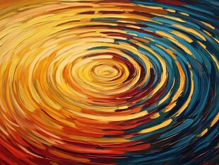 暖色螺旋背景