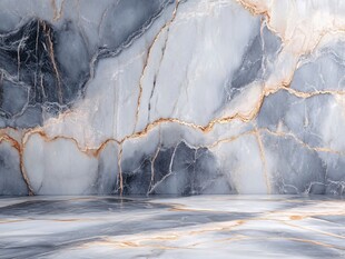 蓝色大理石科技背景