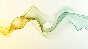 彩色线条水墨烟雾波浪