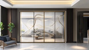 轻奢推拉门