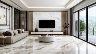 岩板客厅场景素材